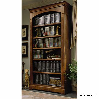 خرید کتابخانه چوبی ارزان , کتابخانه چوبی کلاسیک , مدل کتابخانه دیواری ساده