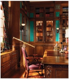 کتابخانه چوبی کلاسیک