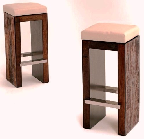 چهارپایه مدرن چوبی