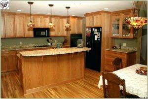 کابینت آشپزخانه کلاسیک چوب بلوط