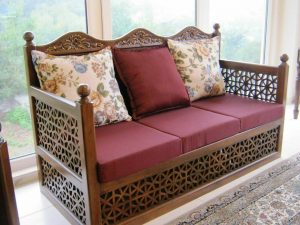 مبل ایرانی گره چینی , تخت سنتی , کاناپه ایرانی هندسی