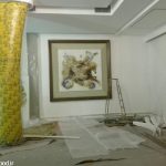 تابلو نقاشی 300*300 سانتی متر بات قاب برجسته به وزن 130 کیلوگرم ، تابلو نقاشی رستوران ماهان شاندیز