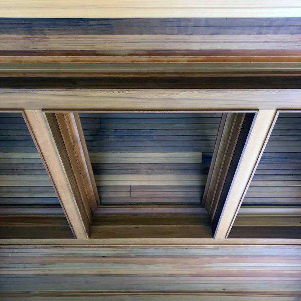 مدل های جالب سقف چوبی لوکس , 60 طرح سقف چوبی کاذب و لمبه چوب کاج بی نظیر از ایده های بروز 2020
