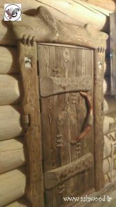 درب سبک روستیک ویلایی , درب چوبی سبک روستیک , درب چوبی سنتی