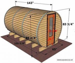 ایده های سونای خشک در فضای باز , طراحی و ساخت سونای خشک , کلبه چوبی