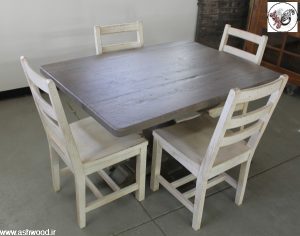 ساخت مدل های میز ناهار خوری چوبی با طراحی زیبا و متفاوت ، میز صبحانه چوب راش و کاج