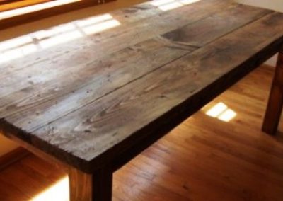میز و صندلی سبک روستیک چوب ، دکوراسیون چوبی