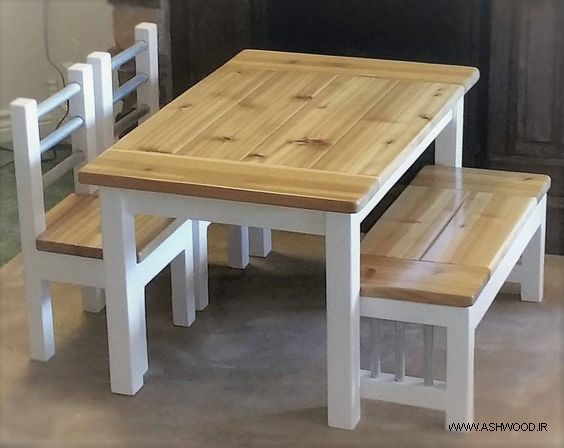 میز ناهارخوری چوبی
