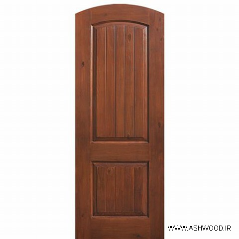 درب چوبی ساخته شده بوسیله طرح لمبه v  شکل , لمبه چوبی در ساخت درب های تمام چوب 
