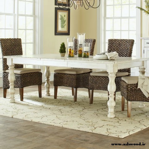 میز و صندلی ناهارخوری , میز و صندلی آشپزخانه , دکوراسیون سبک روستیک