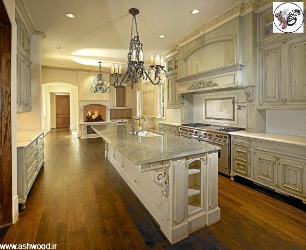 طراحی آشپزخانه آشپزخانه کلاسیک ، رنگ آشپزخانه سفید
