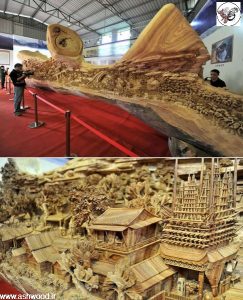 بزرگ ترین سازه ی چوبی یک تکه ی جهان
