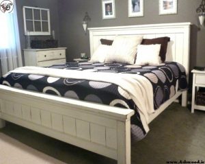 تخت خواب چوبی٬ ساخت تخت خواب٬ دکوراسیون چوبی اتاق خواب
