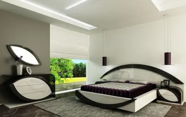 اتاق خواب به شکل چشم