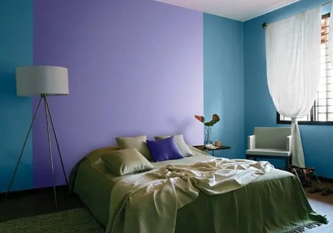 اتاق خواب رنگ های آسیایی