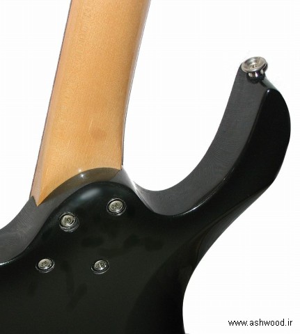 نرم و صاف کردن  پیچ در گردن در سفارشی ملحق superstrat گیتار برقی و اجازه می دهد تا دسترسی راحت تر   به frets بالا