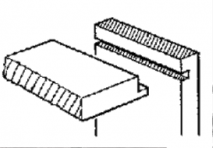 اتصالات در نجاری و سازه های چوبی نمونه لمبه های چوبی ، سقف کاذب ، کفپوش و پارکت ، دیوارکوب