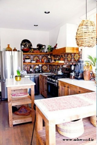 دکوراسیون آشپزخانه چوبی
