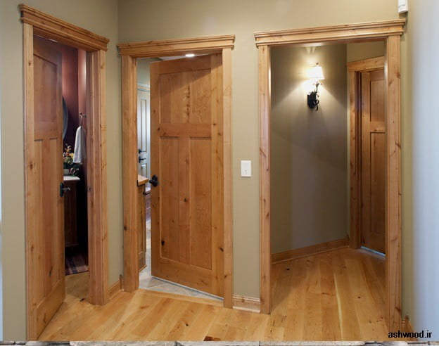 درب اتاقی  تمام چوب ، سازنده انواع درب چوبی 