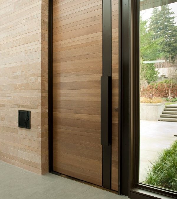 25 طرح مدرن درب چوبی لابی و ورودی