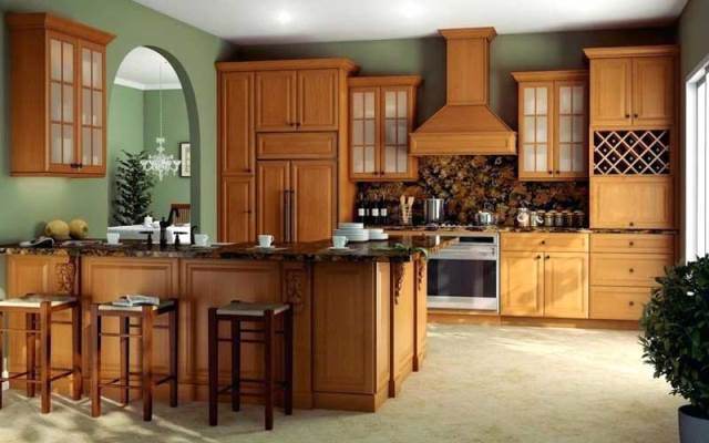 انواع کابینت چوبی آشپزخانه