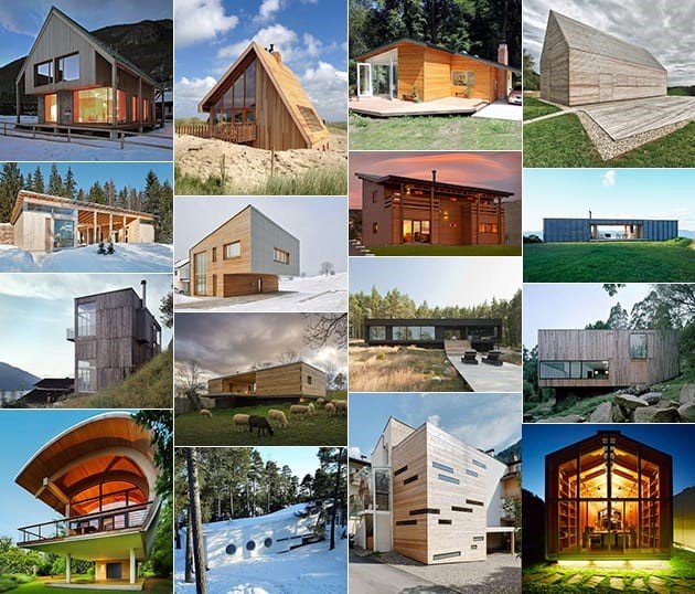 خانه ها و کلبه های کوچک چوبی : 16 ایده زیبا و طراحی معماری