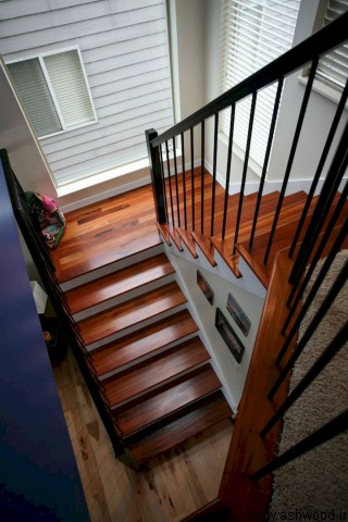 ایده های جالب و زیبا از پله های چوبی 