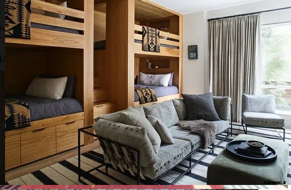 24 ایده تخت خواب های چوبی دو طبقه