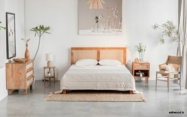 ایده و مدل تخت خواب چوبی سفارشی 