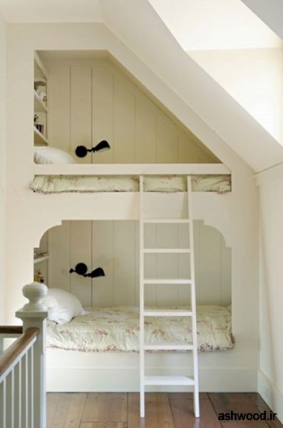 ایده های جالب برای صرفه جوبی در فضای اتاق خواب ، انواع تخت خواب چوبی و دکوراسیون اتاق خواب 