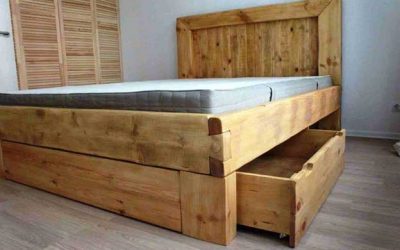 مزایای تخت خواب چوبی , تخت خواب کشو دار