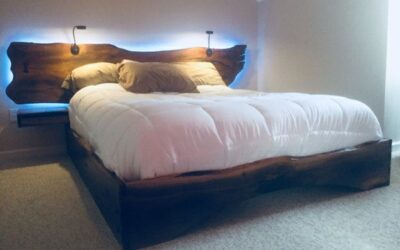 ایده های قاب های تخت خواب با چوب طبیعی