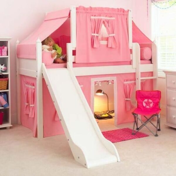 تخت خواب دو طبقه چوبی برای کودک