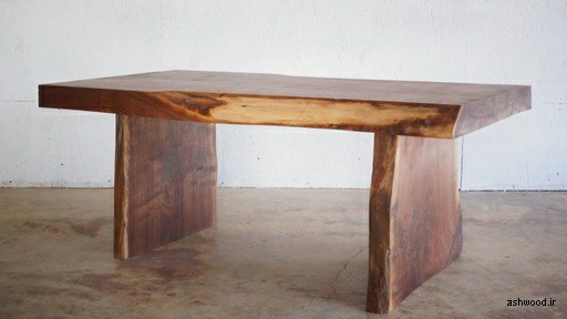 میز جلو مبلی اسلب چوب طبیعی 