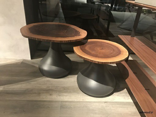 میز جلو مبلی اسلب چوب طبیعی 