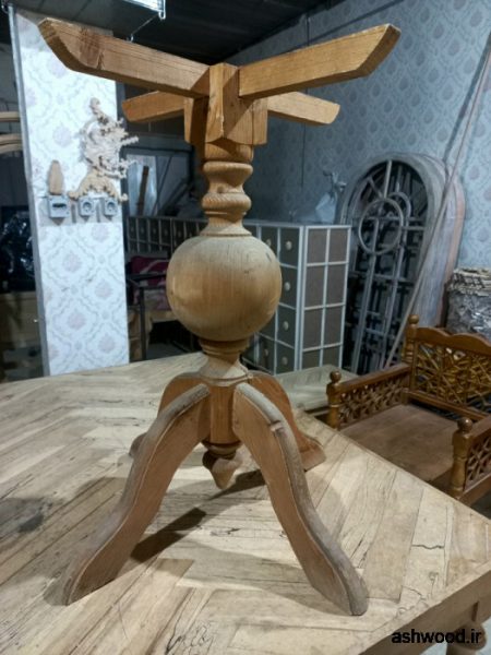 ساخت انواع پایه میز گلدانی چوب راش و کاج روسی تهران 