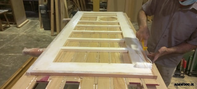 ساخت کلاف درب چوبی