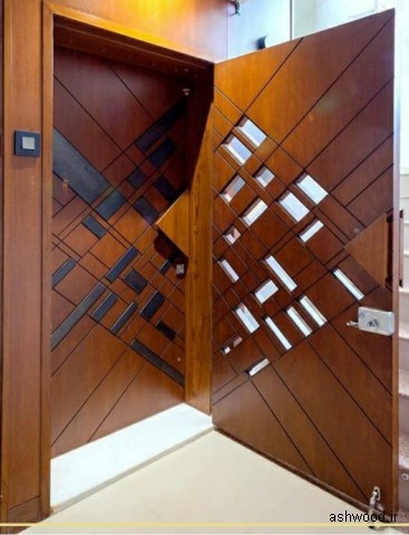درب ورودی چوبی , ایده و مدل درب