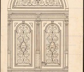 مدل دکوراسیون سبک کلاسیک در انواع درب چوبی اتاق و درب کابینت آشپزخانه