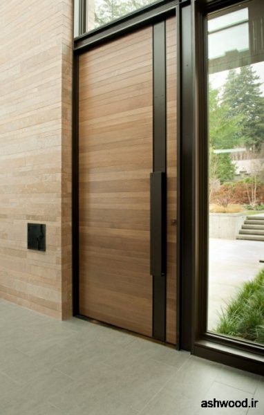 درب ورودی سبک مدرن ، سازنده براورد قیمت ساخت انواع درب ورودی چوب و فلز 