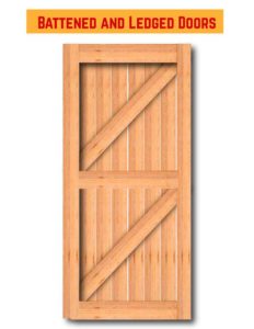 درب های چوبی و لبه دار
