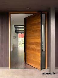 درب ورودی مدرن چوبی