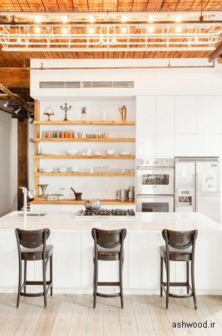 قفسه برای آشپزخانه, قفسه چوبی آشپزخانه