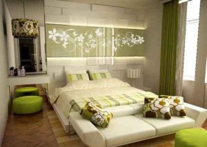 اتاق خوابی به رنگ سبز