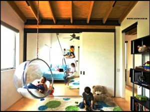 دکوراسیون اتاق کودک ( دکوراسیون چوبی ) دیوار چوبی اتاق‌‍ خواب کودک دکوراسیون اتاق کودک