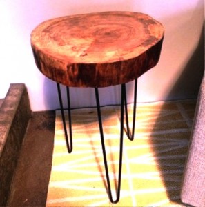 طراحی و ساخت میز و صندلی چوب تنه درخت دکوراسیون روستیک