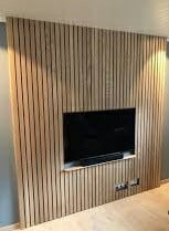 دکوراسیون دیوار تلویزیون و LCD لور چوبی دیوار تلویزیون 