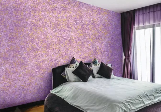 رنگ آمیزی دارای بافت و پیچیدگی برای اتاق خواب