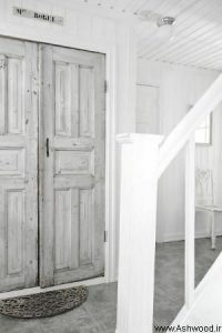 گالری تصاویر مدل انواع درب چوبی پتینه و رنگ سفید سبک روستیک