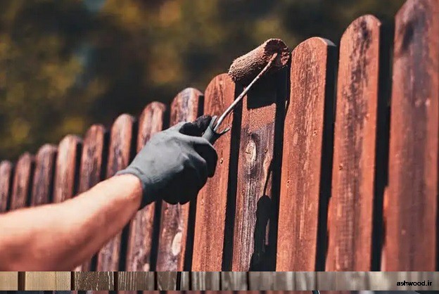 چگونه یک حصار چوبی را رنگ کنیم ؟